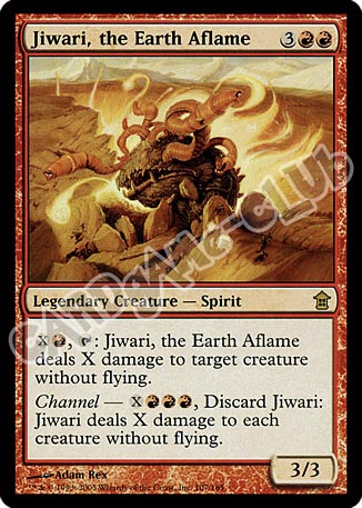 107 / 165 Jiwari, the Earth Aflame rara (EN) -NEAR MINT-