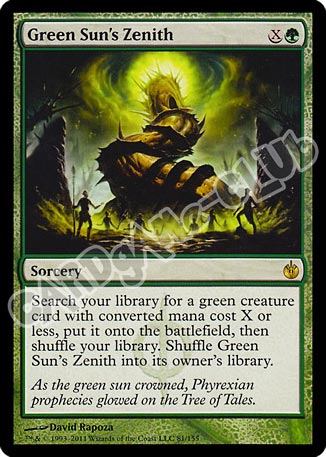 081 / 155 Green Sun's Zenith rara (EN) -NEAR MINT-