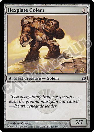 109 / 155 Hexplate Golem comune (EN) -NEAR MINT-