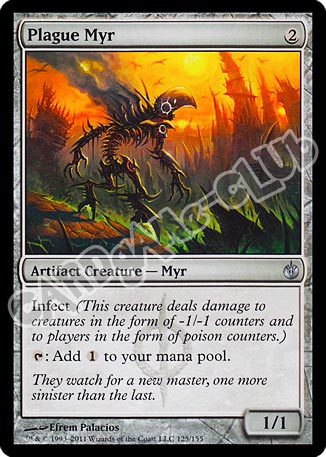 125 / 155 Plague Myr non comune (EN) -NEAR MINT-