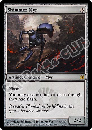 129 / 155 Shimmer Myr rara (EN) -NEAR MINT-