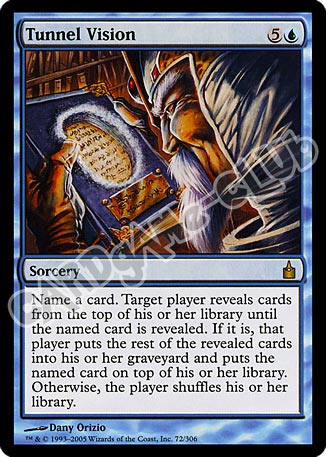 072 / 306 Tunnel Vision rara (EN) -NEAR MINT-