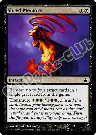 105 / 306 Shred Memory comune (EN) -NEAR MINT-