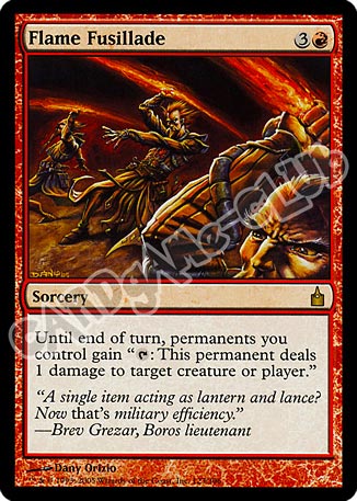 123 / 306 Flame Fusilade rara (EN) -NEAR MINT-