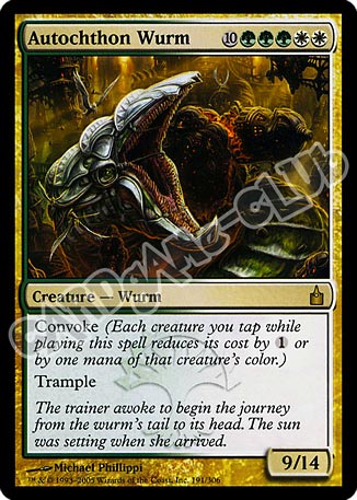 191 / 306 Autochthon Wurm rara (EN) -NEAR MINT-