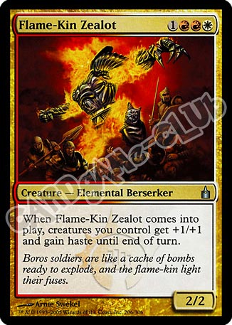 206 / 306 Flame-kin Zealot non comune (EN) -NEAR MINT-
