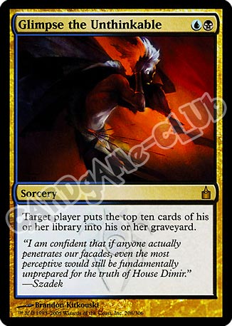 208 / 306 Glimpse the Unthinkable rara (EN) -NEAR MINT-