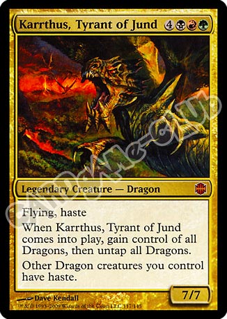 117 / 145 Karrthus, Tyrant of Jund rara mitica (EN) -NEAR MINT-