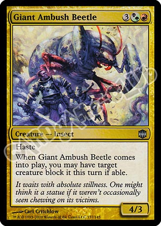 137 / 145 Giant Ambush Beetle non comune (EN) -NEAR MINT-