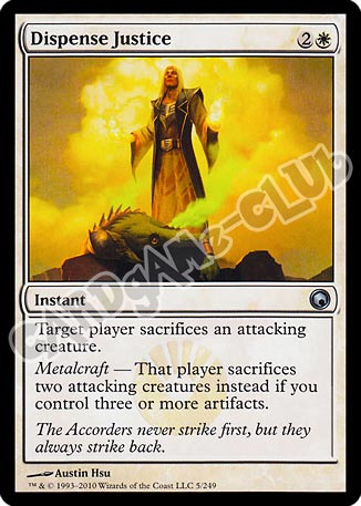 005 / 249 Dispense Justice non comune (EN) -NEAR MINT-