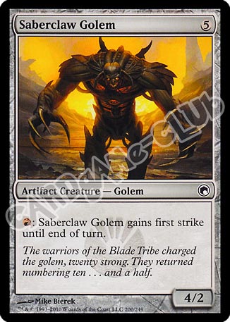 200 / 249 Saberclaw Golem comune (EN) -NEAR MINT-
