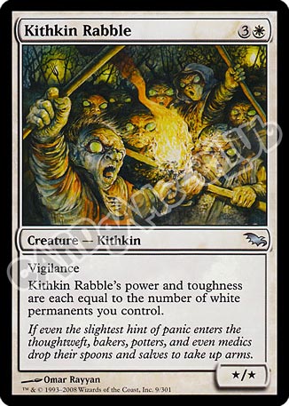 009 / 301 Kithkin Rabble non comune (EN) -NEAR MINT-