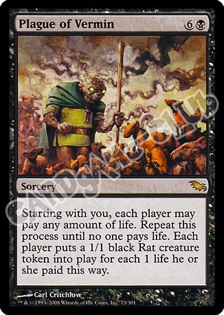 073 / 301 Plague of Vermin rara (EN) -NEAR MINT-