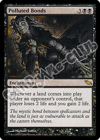 074 / 301 Polluted Bonds rara (EN) -NEAR MINT-