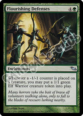 114 / 301 Flourishing Defenses non comune (EN) -NEAR MINT-