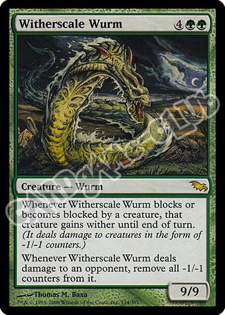 134 / 301 Witherscale Wurm rara (EN) -NEAR MINT-