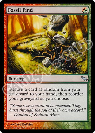 206 / 301 Fossil Find non comune (EN) -NEAR MINT-