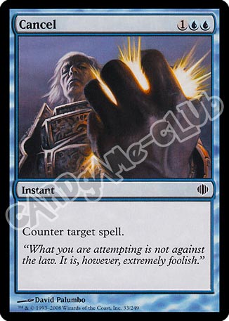 033 / 249 Cancel comune (EN) -NEAR MINT-