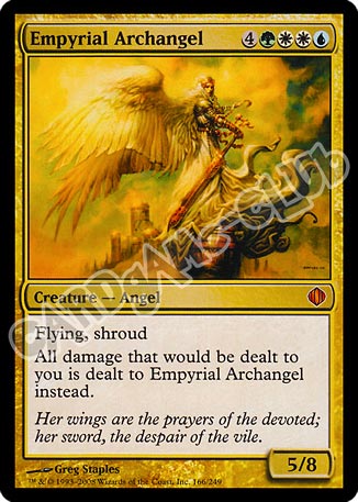 166 / 249 Empyrial Archangel rara mitica (EN) -NEAR MINT-