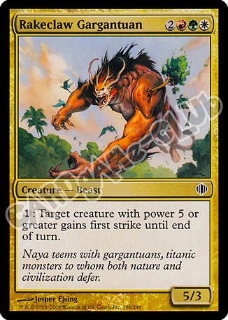 186 / 249 Rakeclaw Gargantuan comune (EN) -NEAR MINT-