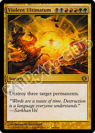 206 / 249 Violent Ultimatum rara (EN) -NEAR MINT-