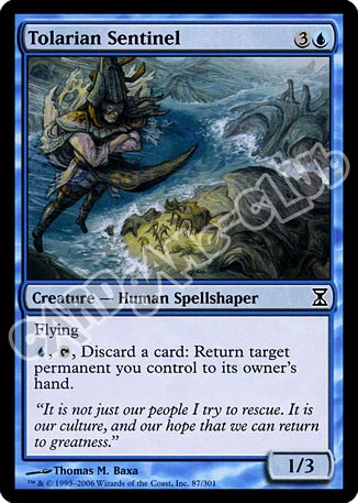 087 / 301 Tolarian Sentinel comune (EN) -NEAR MINT-