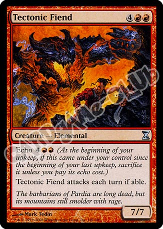 181 / 301 Tectonic Fiend non comune (EN) -NEAR MINT-
