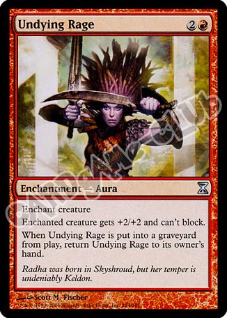 184 / 301 Undying Rage non comune (EN) -NEAR MINT-