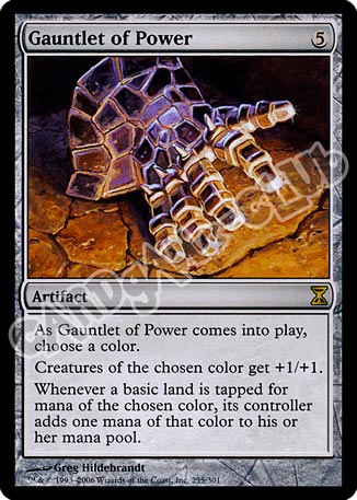 255 / 301 Gauntlet of Power rara (EN) -NEAR MINT-