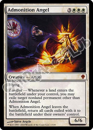 001 / 145 Admonition Angel rara mitica (EN) -NEAR MINT-