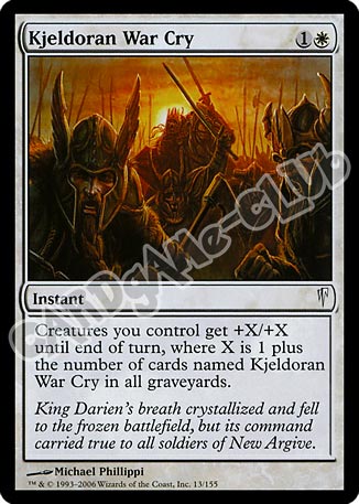 013 / 155 Kjeldoran War Cry comune (EN) -NEAR MINT-