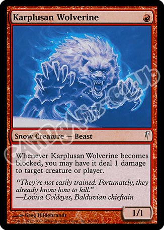 087 / 155 Karplusan Wolverine comune (EN) -NEAR MINT-