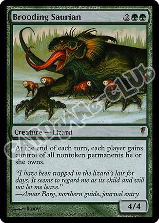 106 / 155 Brooding Saurian rara (EN) -NEAR MINT-