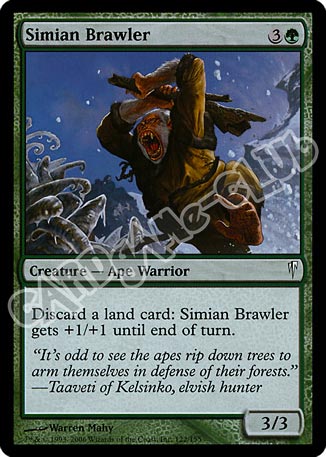 122 / 155 Simian Brawler comune (EN) -NEAR MINT-