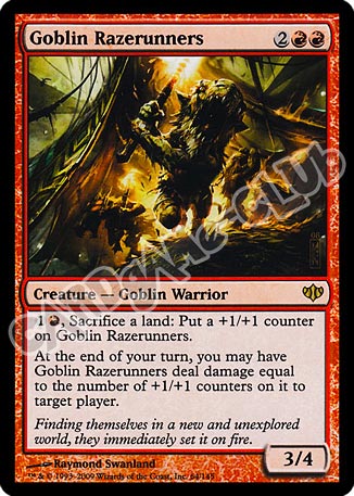 064 / 145 Goblin Razerunners rara (EN) -NEAR MINT-