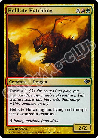 111 / 145 Hellkite Hatchling non comune (EN) -NEAR MINT-