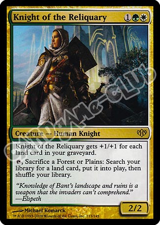113 / 145 Knight of the Reliquary rara (EN) -NEAR MINT-