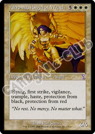 001 / 121 Akroma, Angel of Wrath rara (EN) -NEAR MINT-