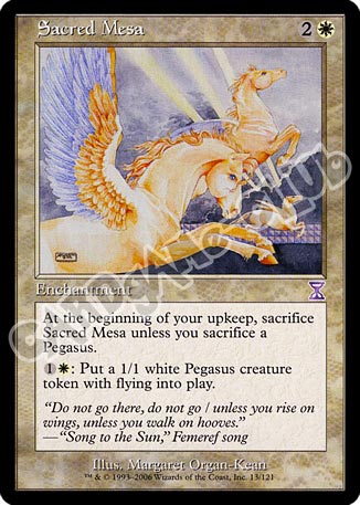 013 / 121 Sacred Mesa rara (EN) -NEAR MINT-