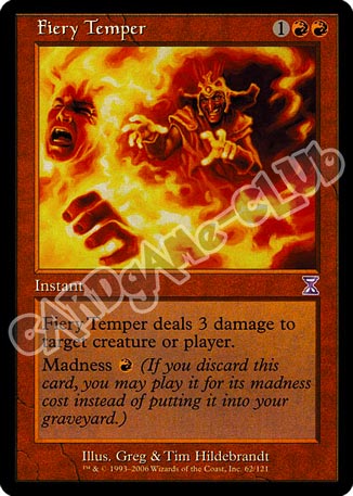 062 / 121 Fiery Temper rara (EN) -NEAR MINT-