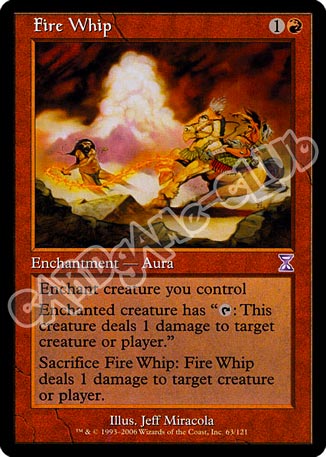 063 / 121 Fire Whip rara (EN) -NEAR MINT-
