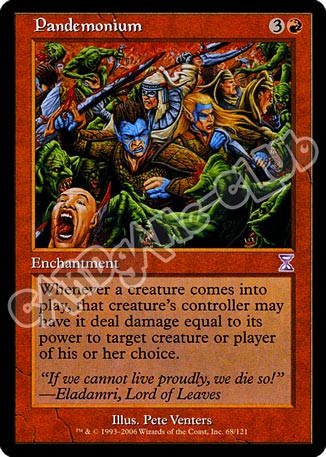 068 / 121 Pandemonium rara (EN) -NEAR MINT-