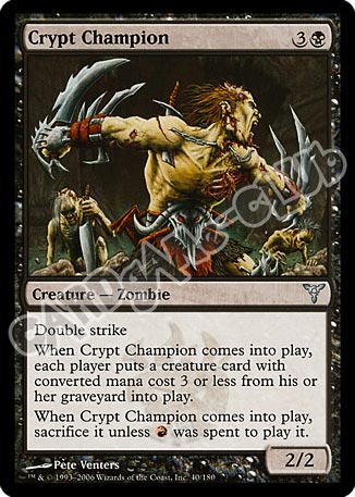 040 / 180 Crypt Champion non comune (EN) -NEAR MINT-