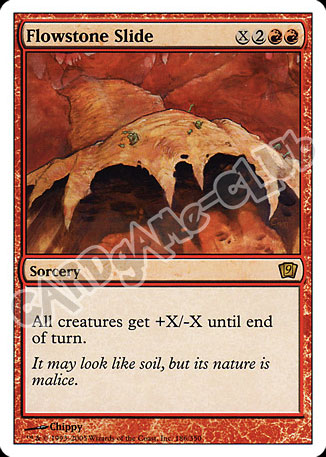 186 / 350 Flowstone Slide rara (EN) -NEAR MINT-