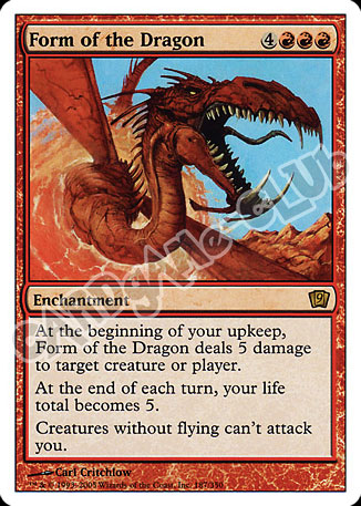 187 / 350 Form of the Dragon rara (EN) -NEAR MINT-