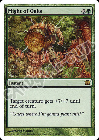 255 / 350 Might of Oaks rara (EN) -NEAR MINT-