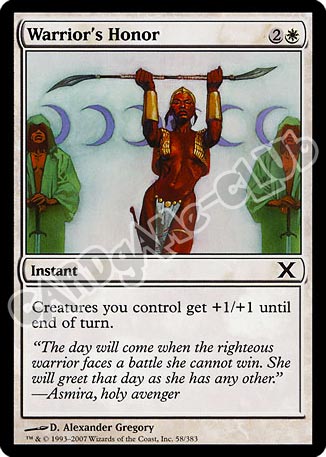 058 / 383 Warrior's Honor comune (EN) -NEAR MINT-
