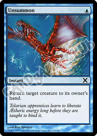 122 / 383 Unsummon comune (EN) -NEAR MINT-