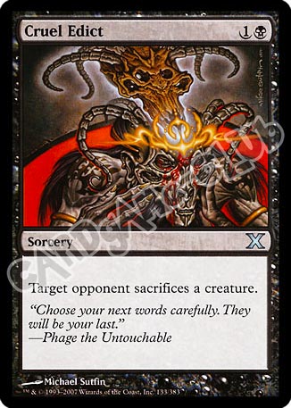 133 / 383 Cruel Edict non comune (EN) -NEAR MINT-