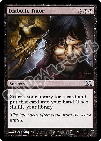135 / 383 Diabolic Tutor non comune (EN) -NEAR MINT-